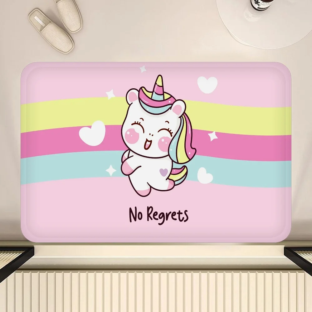 Tapis de bain licorne  No Regrets