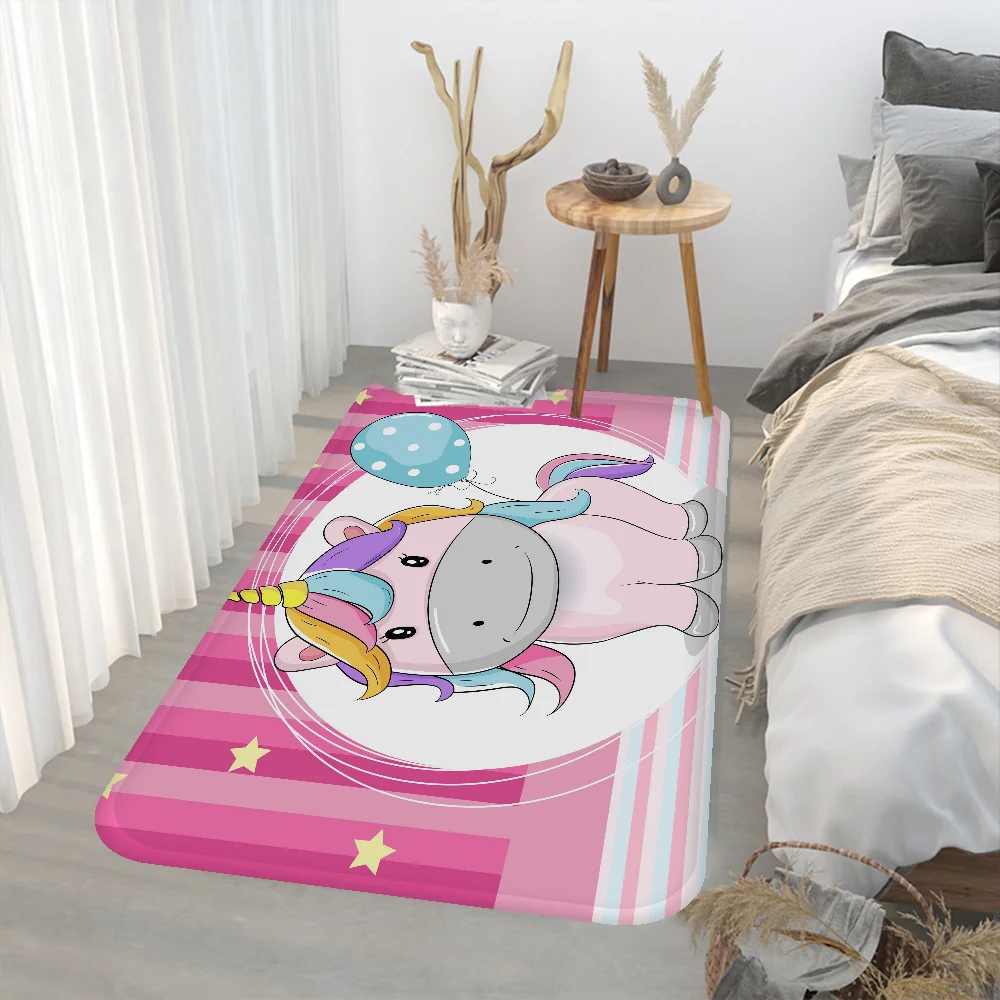 Tapis de bain licorne dessin 