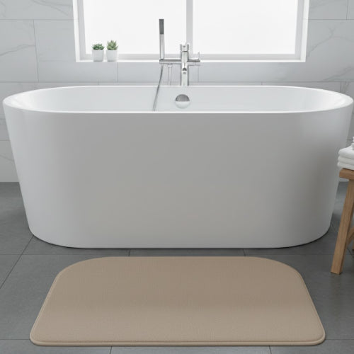 Tapis de bain mémoire de forme kaki 