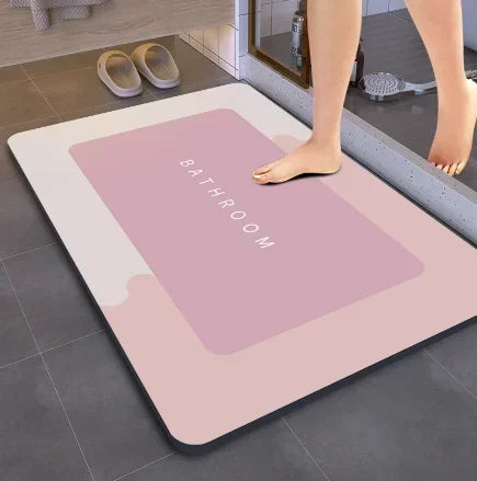 Tapis de bain magique révolutionnaire rose