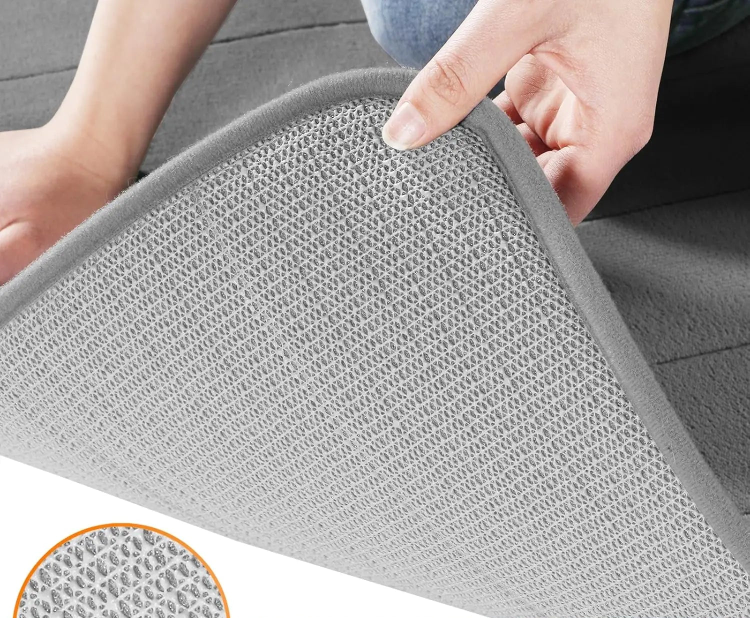 Tapis de bain marron chocolat antidérapant 