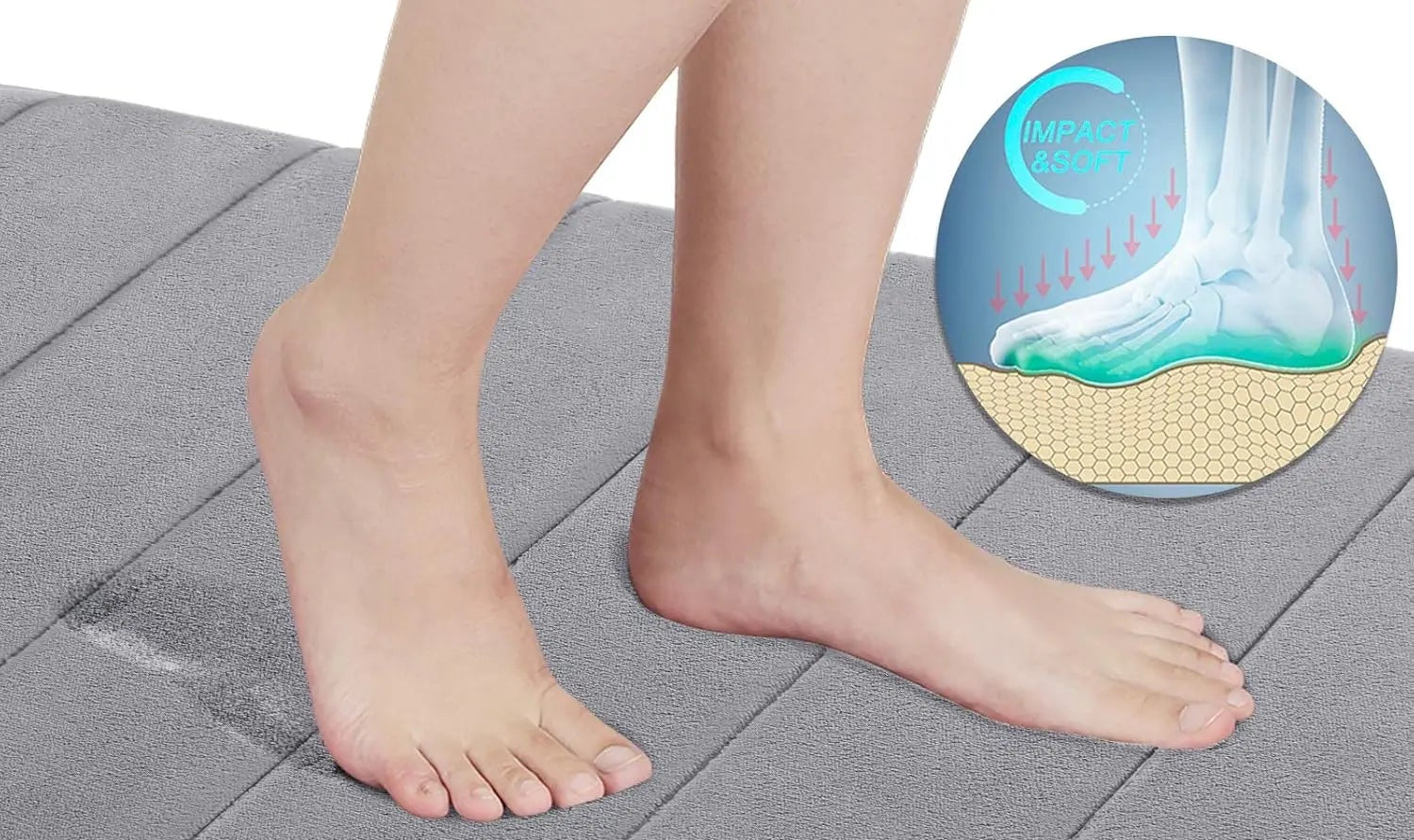 Tapis de bain marron chocolat pieds