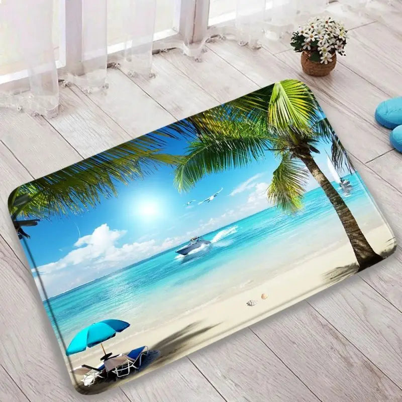 Tapis de bain mer chaise