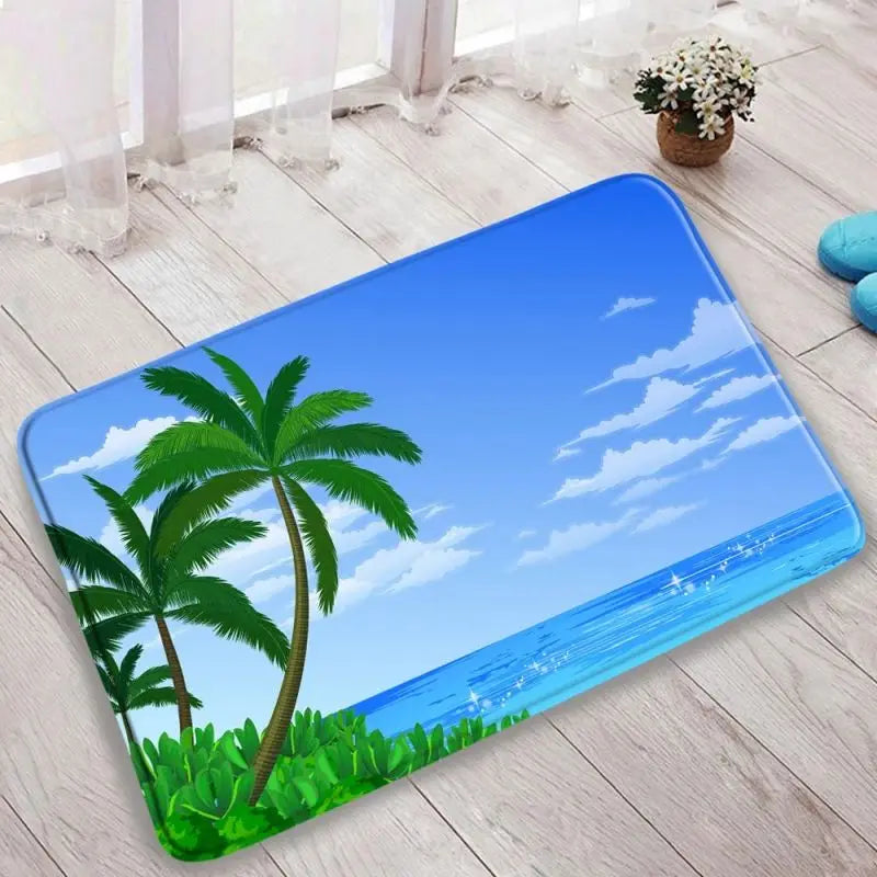 Tapis de bain mer plage