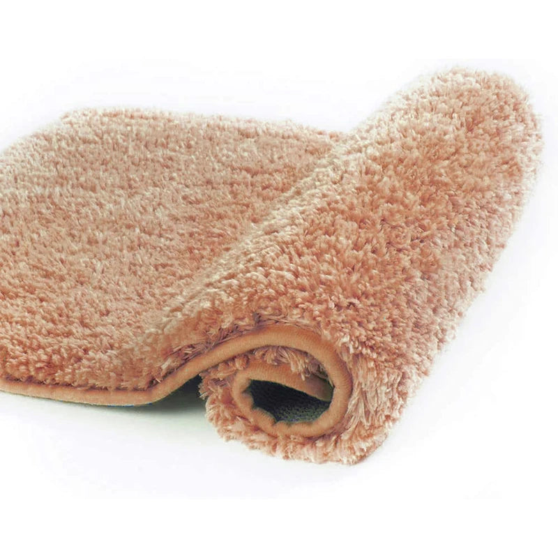 Tapis de bain moelleux camel