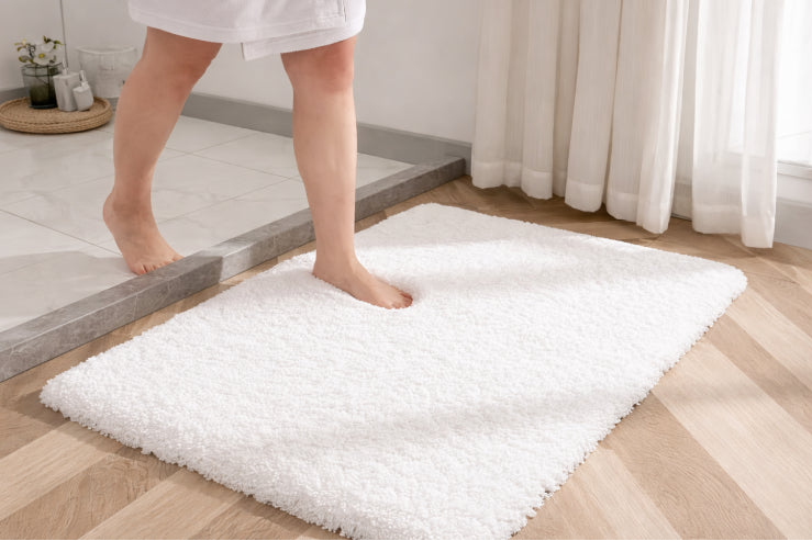 Tapis de bain moelleux douche 