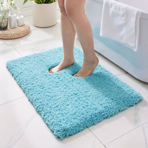 Tapis de bain moelleux  serviette 