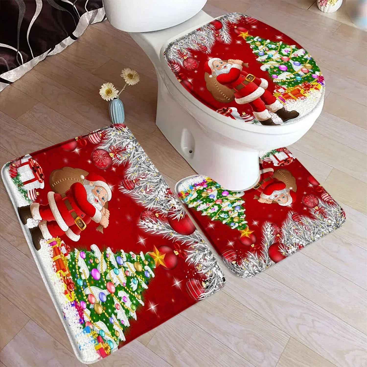 Tapis de bain noël dessin 