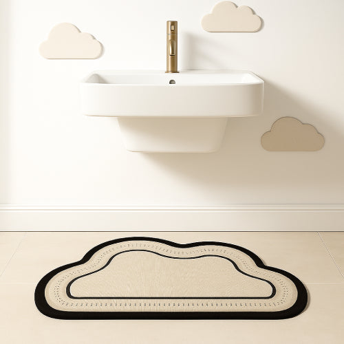 Tapis de bain nuage lavabo 