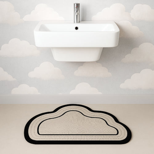 Tapis de bain nuage sol 