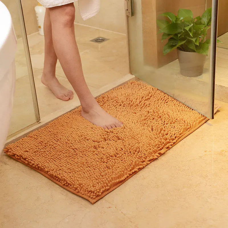 Tapis de bain ocre
