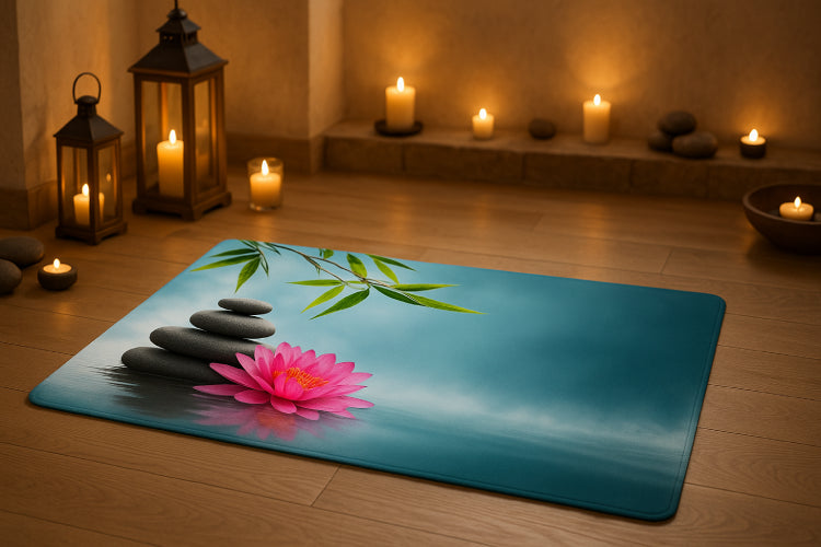 Tapis de bain orchidée SPA
