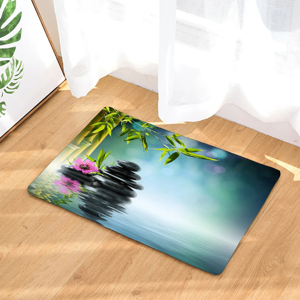 Tapis de bain orchidée fleur