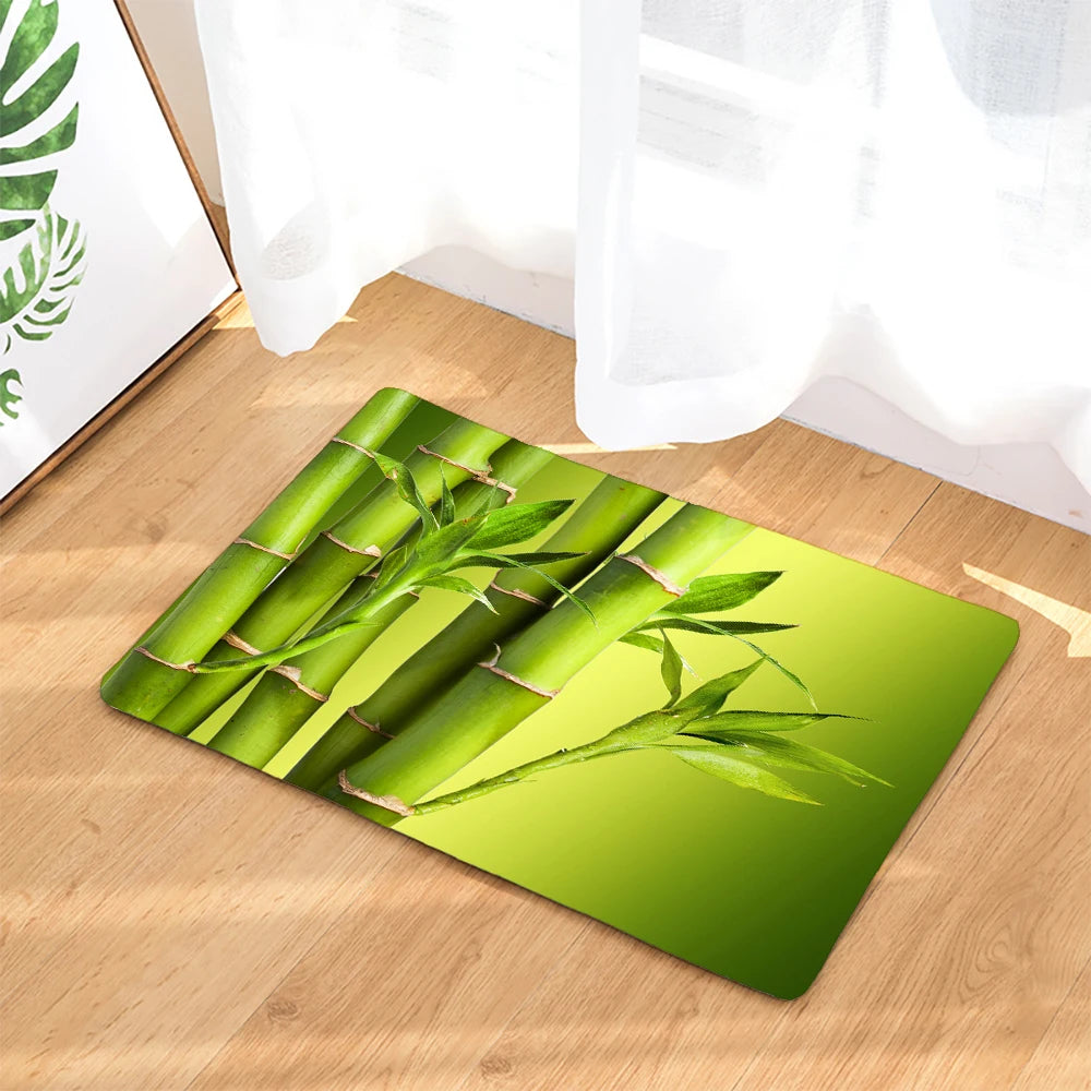 Tapis de bain orchidée sol