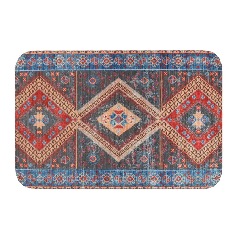 Tapis de bain oriental  bleu