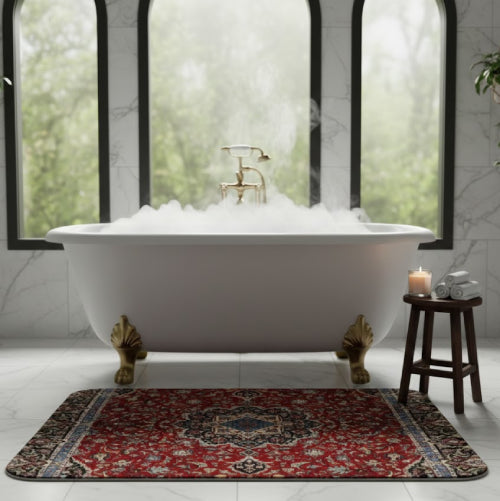 Tapis de bain oriental savon 