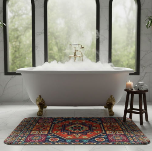 Tapis de bain oriental sol 