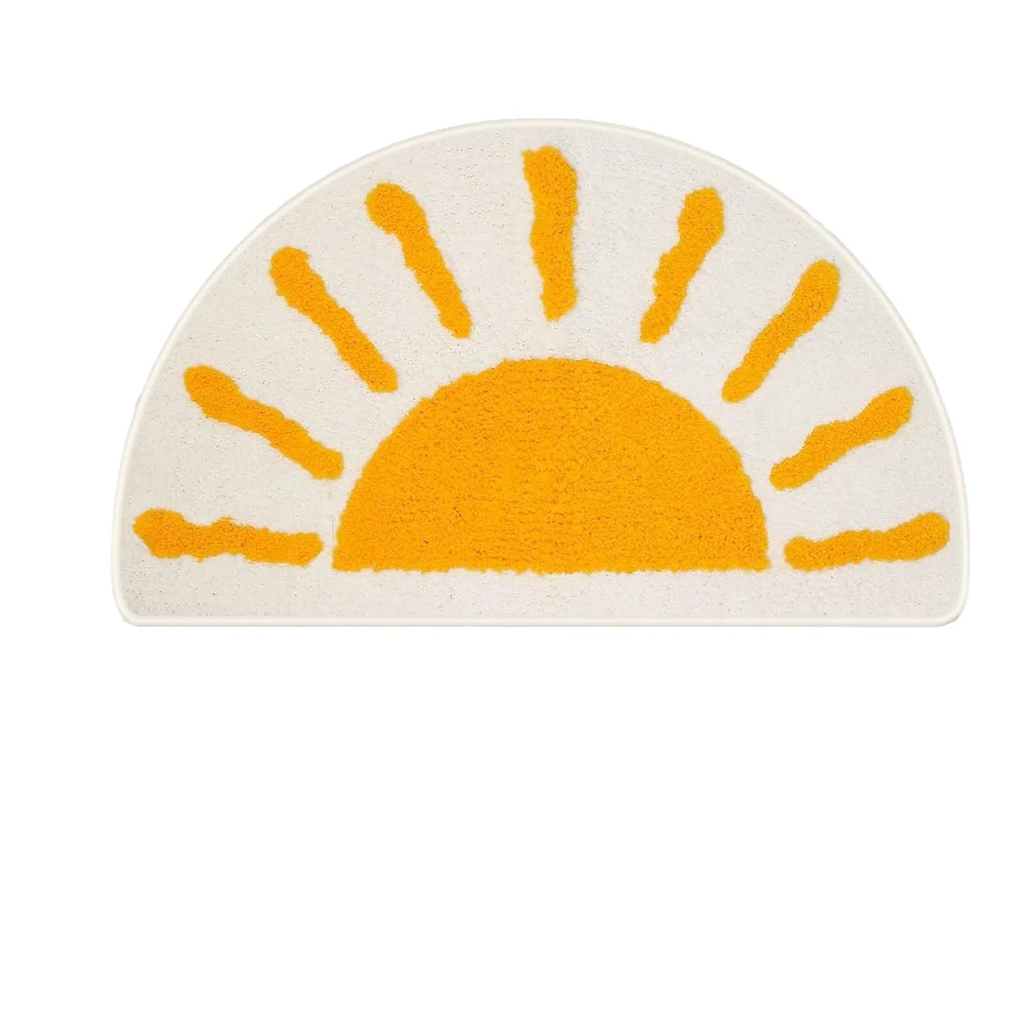Tapis de bain épais demi lune soleil