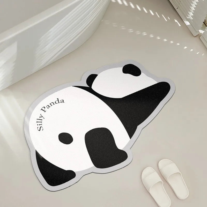 Tapis de bain panda silly 