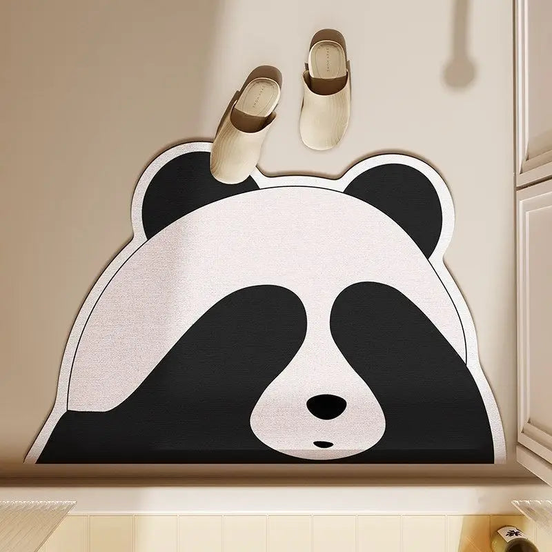 Tapis de bain panda yeux
