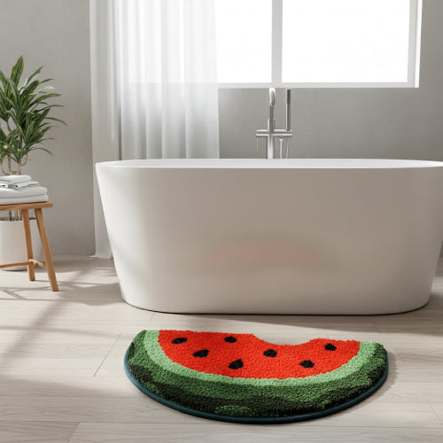 Tapis de bain pastèque baignoire