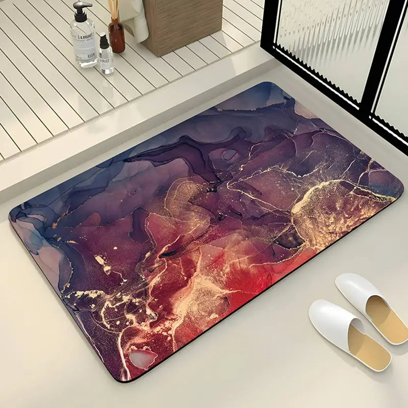 Tapis de bain pastel antidérapant