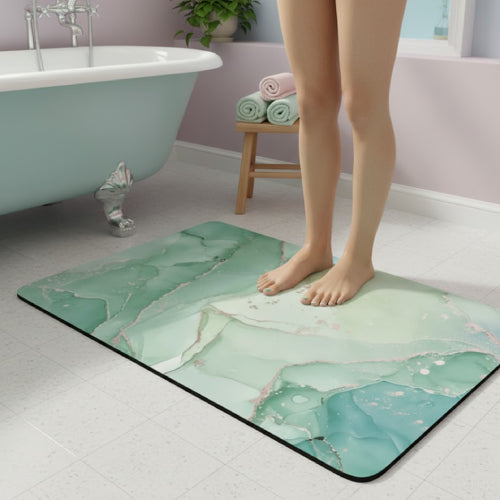 Tapis de bain pastel pieds 