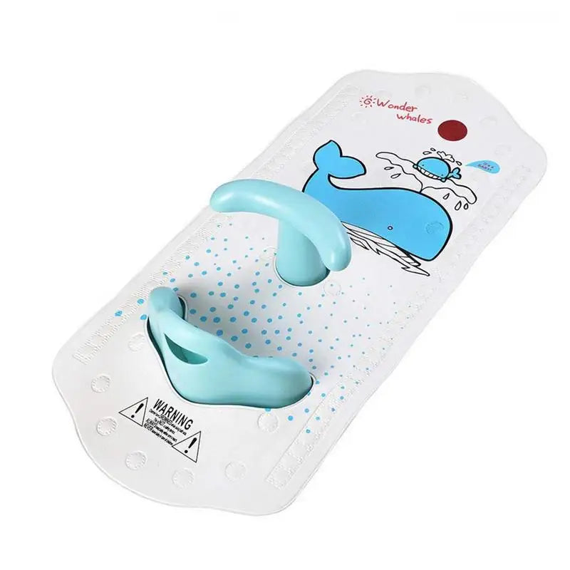Tapis de bain pour bébé avec siège de douche pour bébé bleu