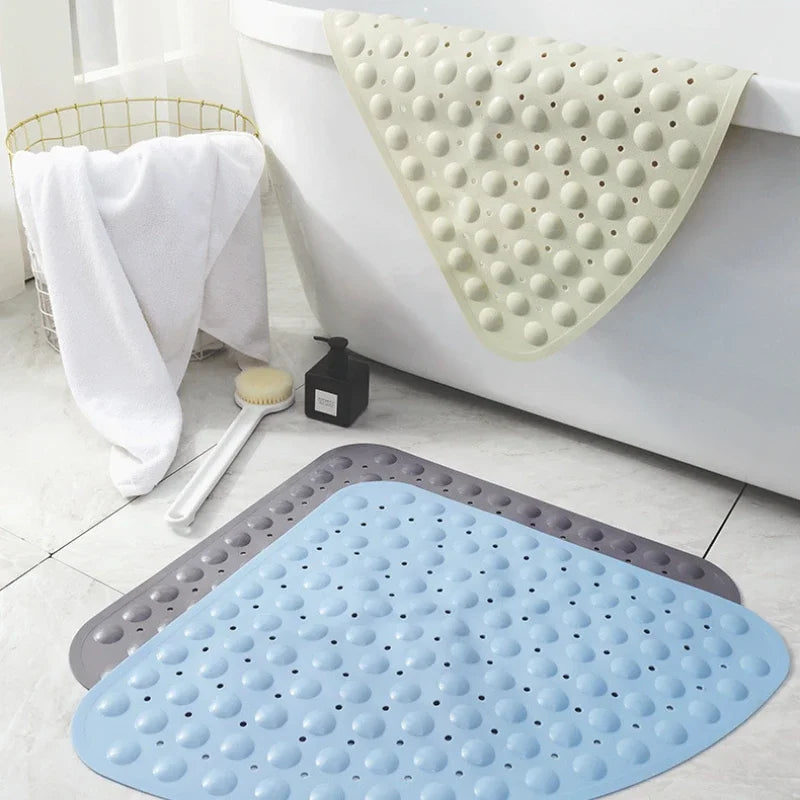 Tapis de bain pour baignoire d'angle couleurs