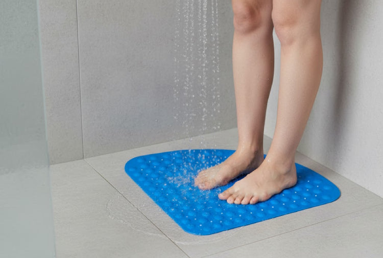 Tapis de bain pour baignoire d'angle  eau 