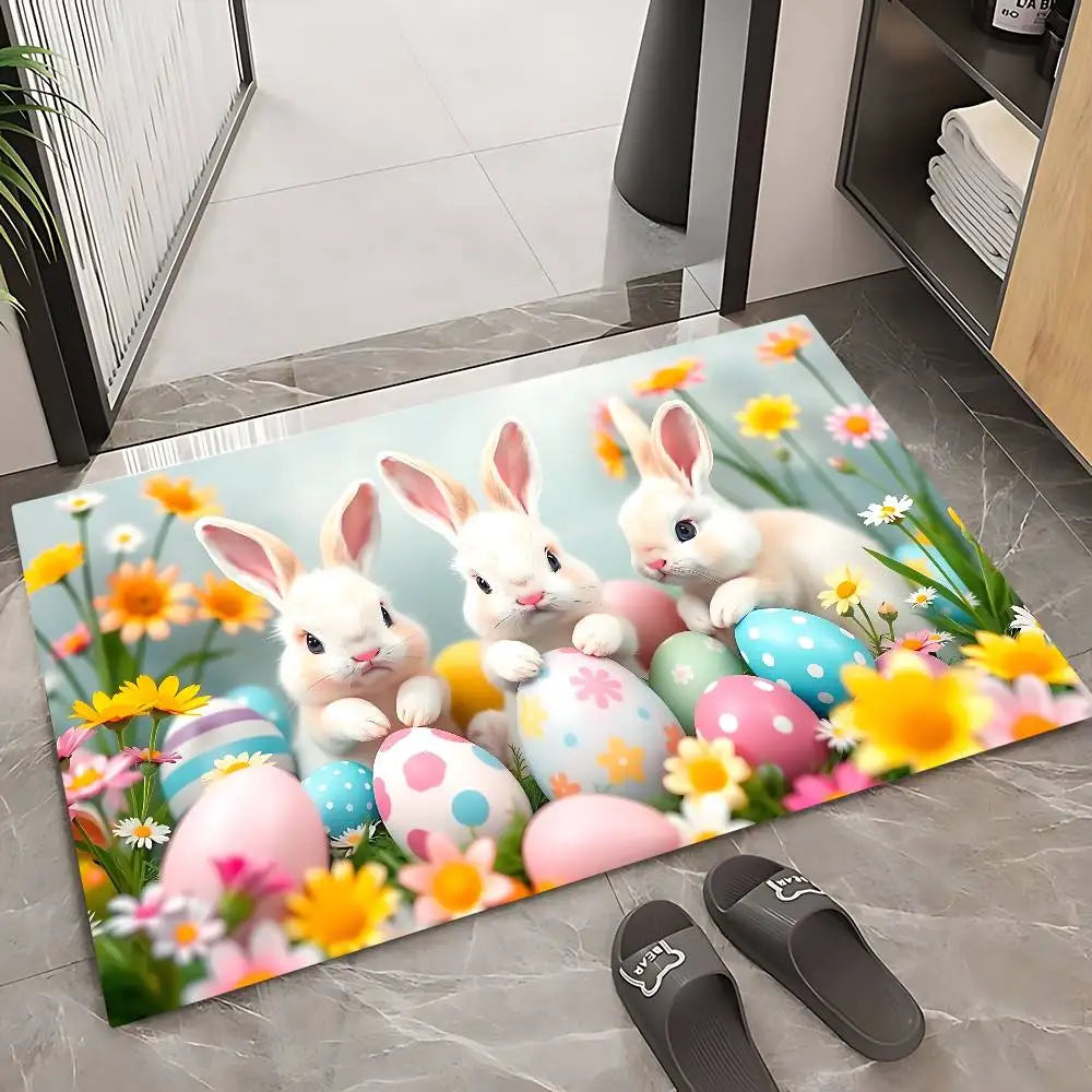 Tapis de bain pour lapin oeuf