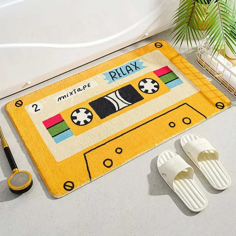 Tapis de bain rétro de cassettes audio  Relax 