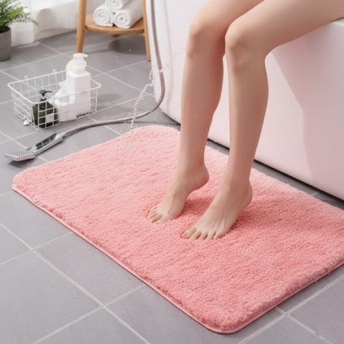 Tapis de bain saumon sol 