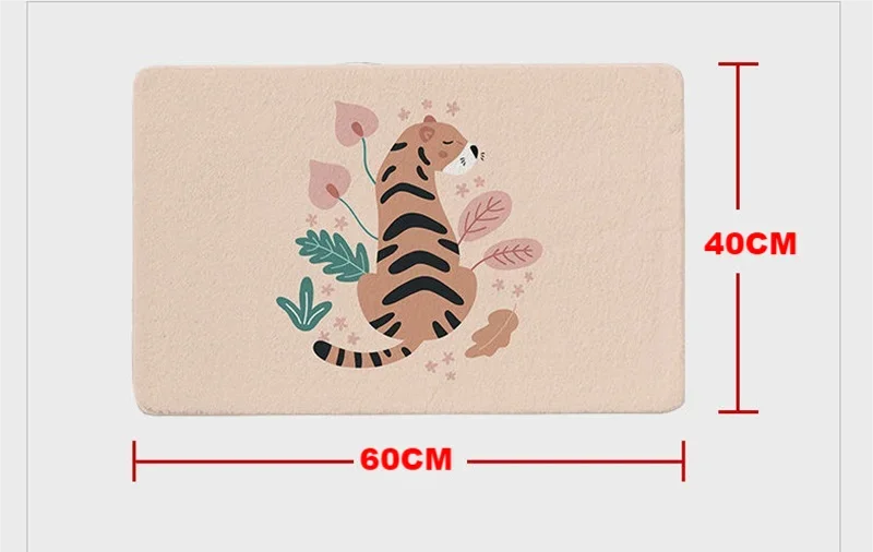 Tapis de bain savane tailles