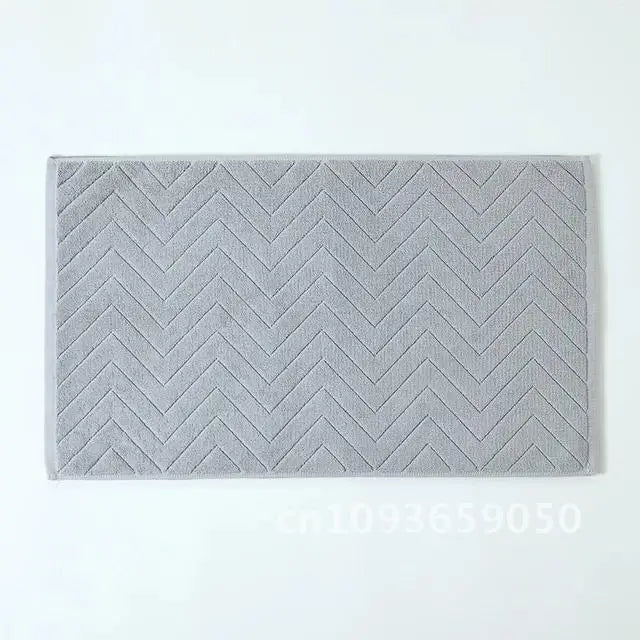 Tapis de bain scandinave gris fond blanc