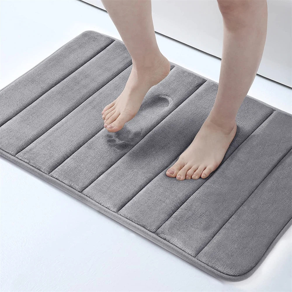 Tapis de bain super absorbant  43x61cm gris