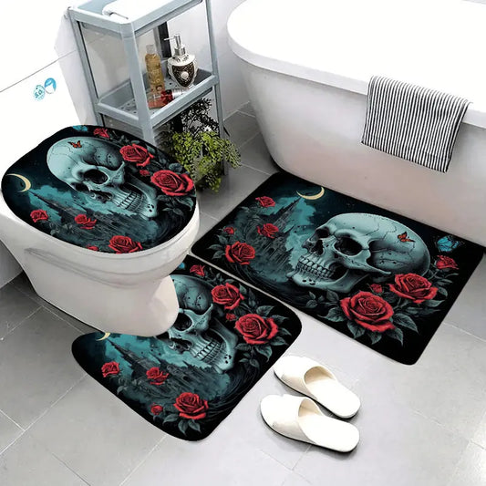 Tapis de bain tête de mort