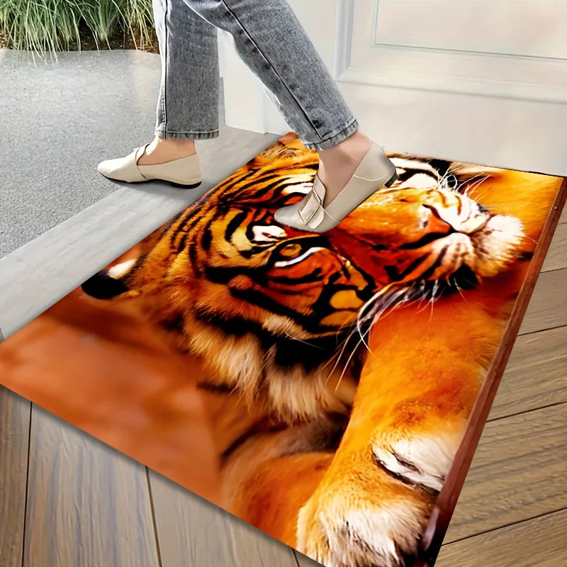 Tapis de bain tigre pieds