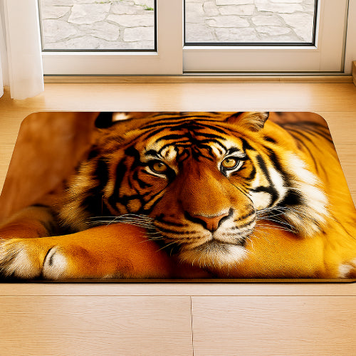 Tapis de bain tigre  porte 
