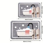 Tapis de bain tricoté antidérapant baignoire - Vignette | Douceur De Bain