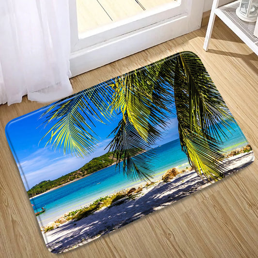 Tapis de bain tropical
