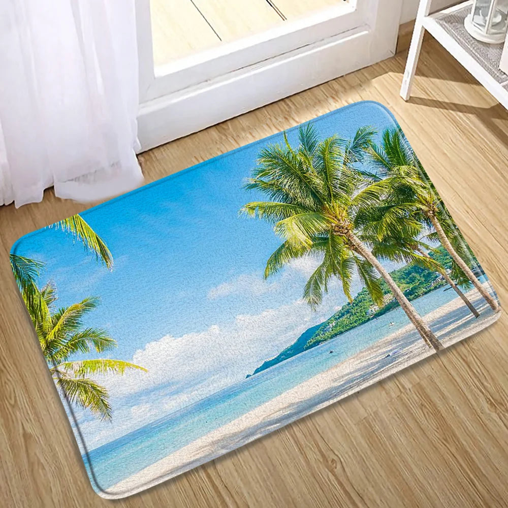 Tapis de bain tropical  ciel