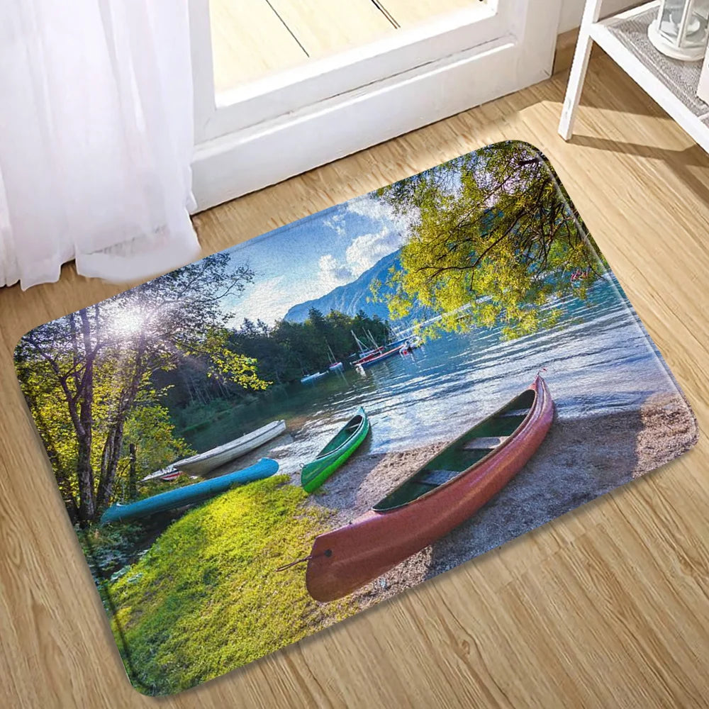 Tapis de bain tropical  kayak