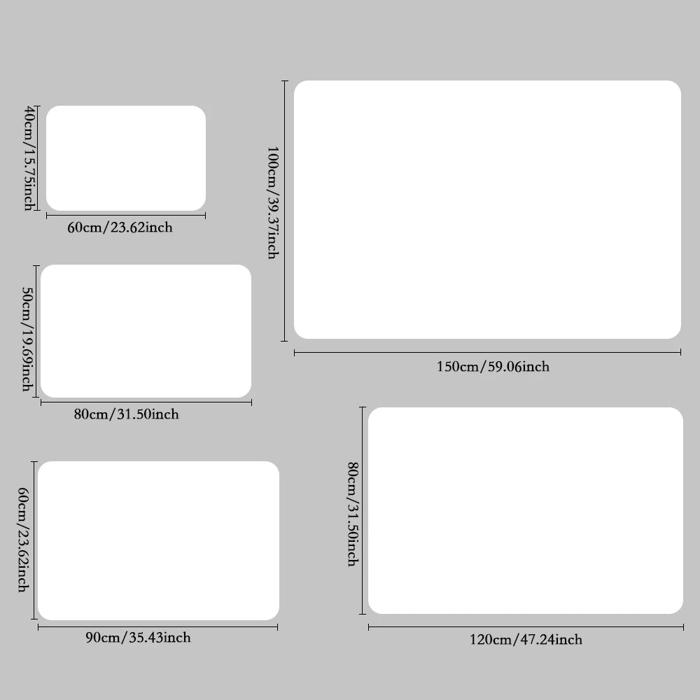 Tapis de bain tropical  tailles