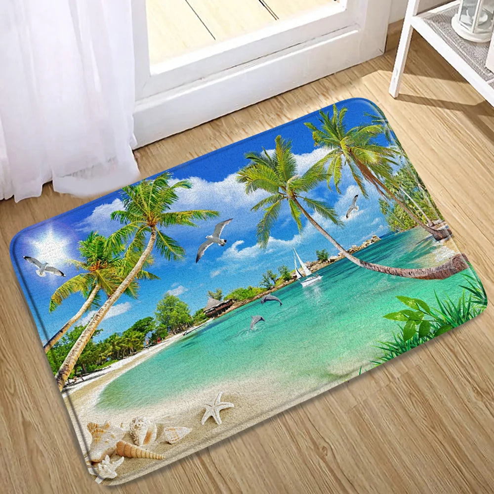 Tapis de bain tropical  étoile