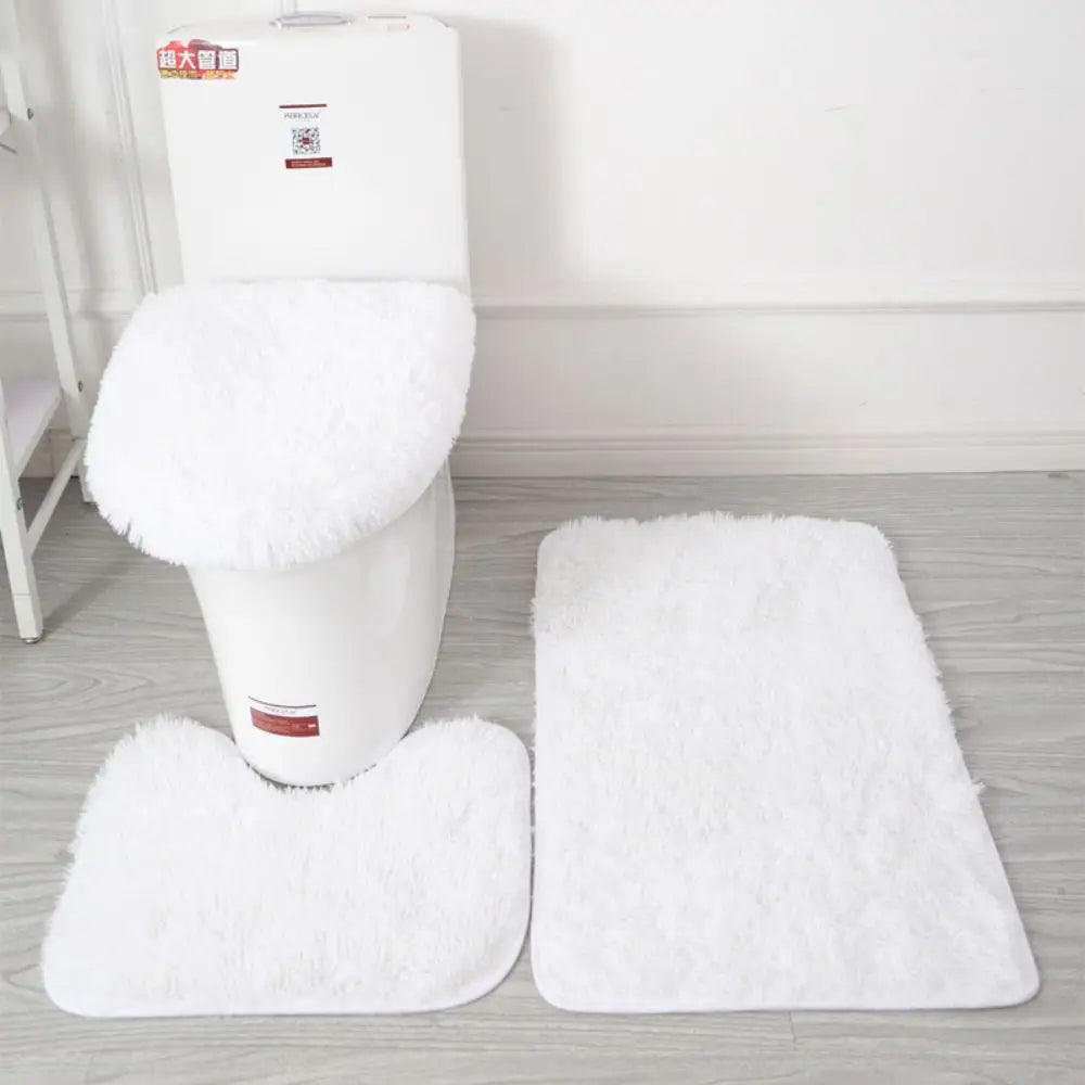 Tapis de bain ultra moelleux blanc