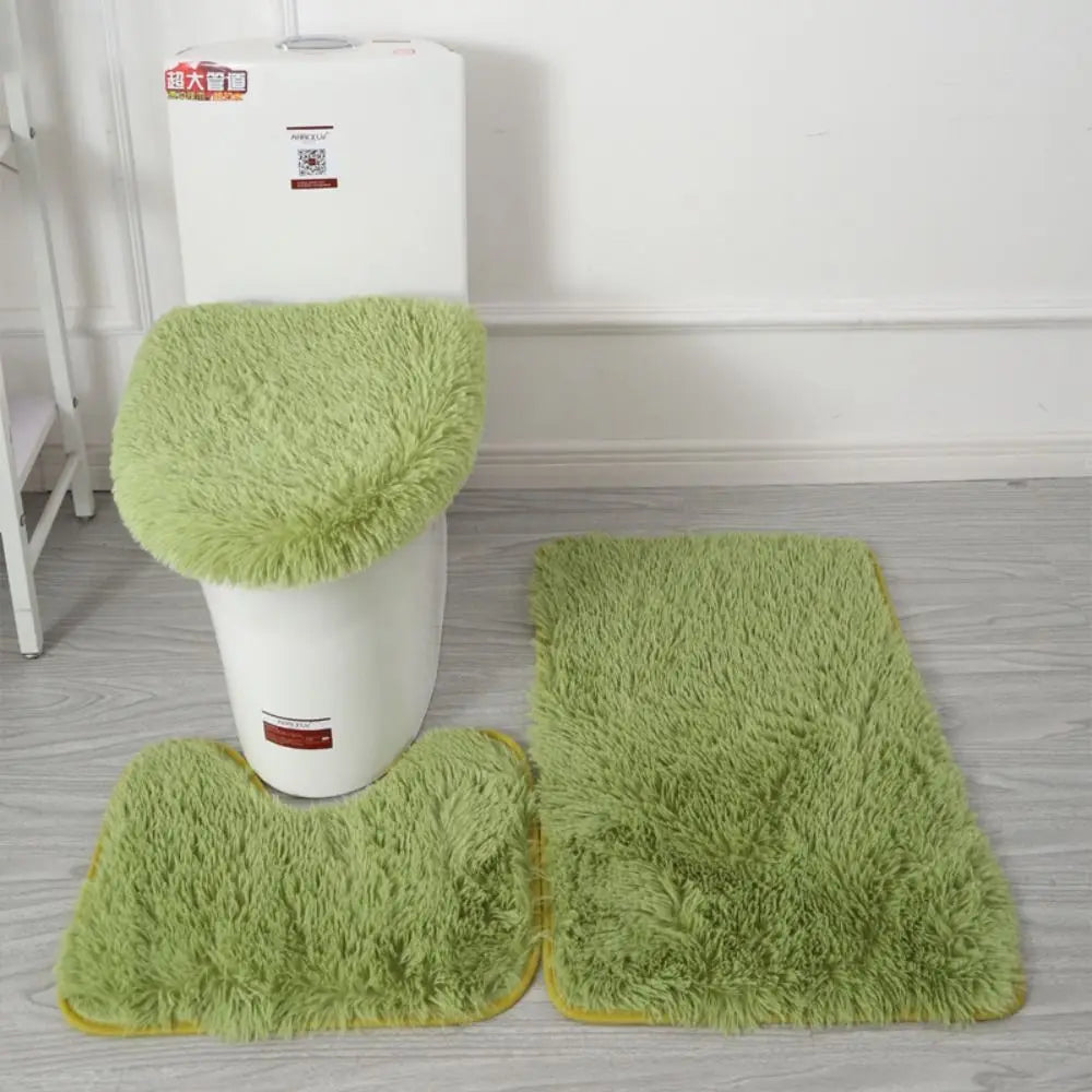 Tapis de bain ultra moelleux couleur vert