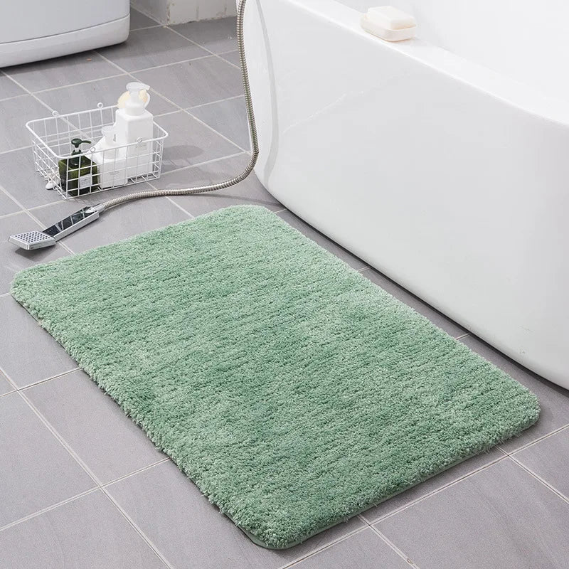 Tapis de bain vert amande