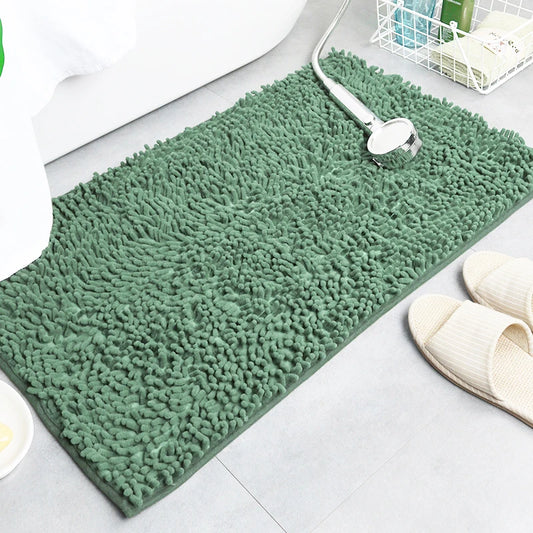 Tapis de bain vert sapin