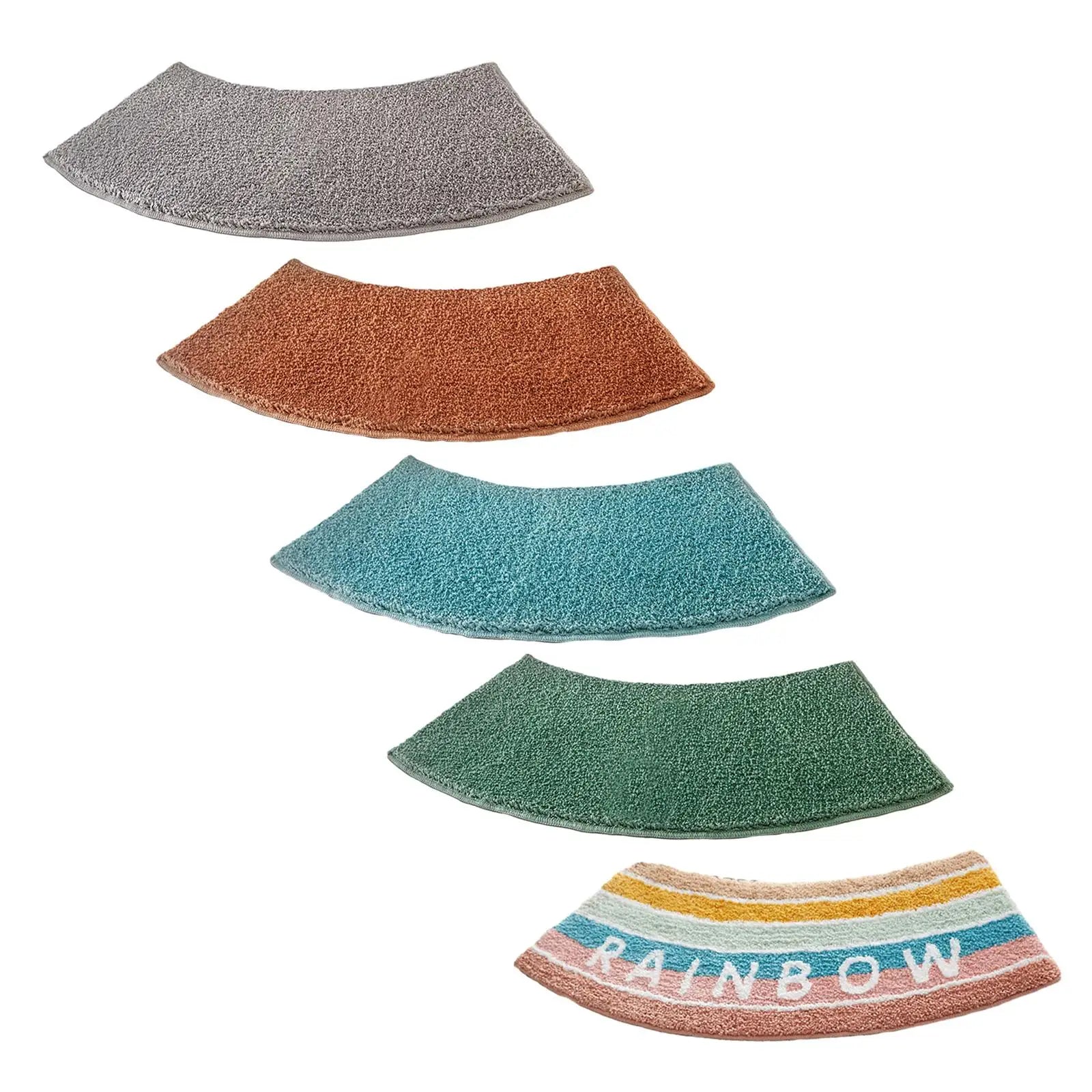 Tapis de douche incurvé couleurs
